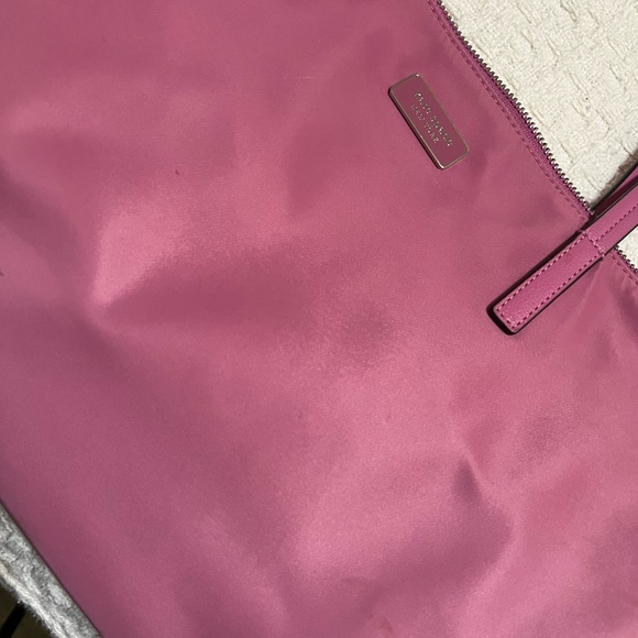 Kate Spade nylon zip tote pink 15 x 10 - Picture 10 of 11